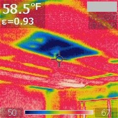 Thermal Image of Ceiling Fan